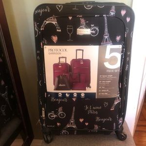 Five piece luggage set